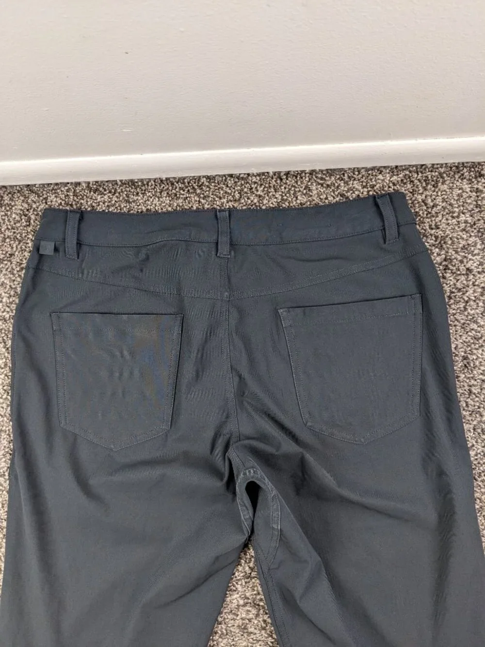 2022 Lululemon Pants ABC Classic Fit Warpstreme Melanite Gray 32x32 M5ADFS
